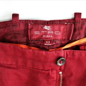 Mens Burgundy  Etro Pants size 38